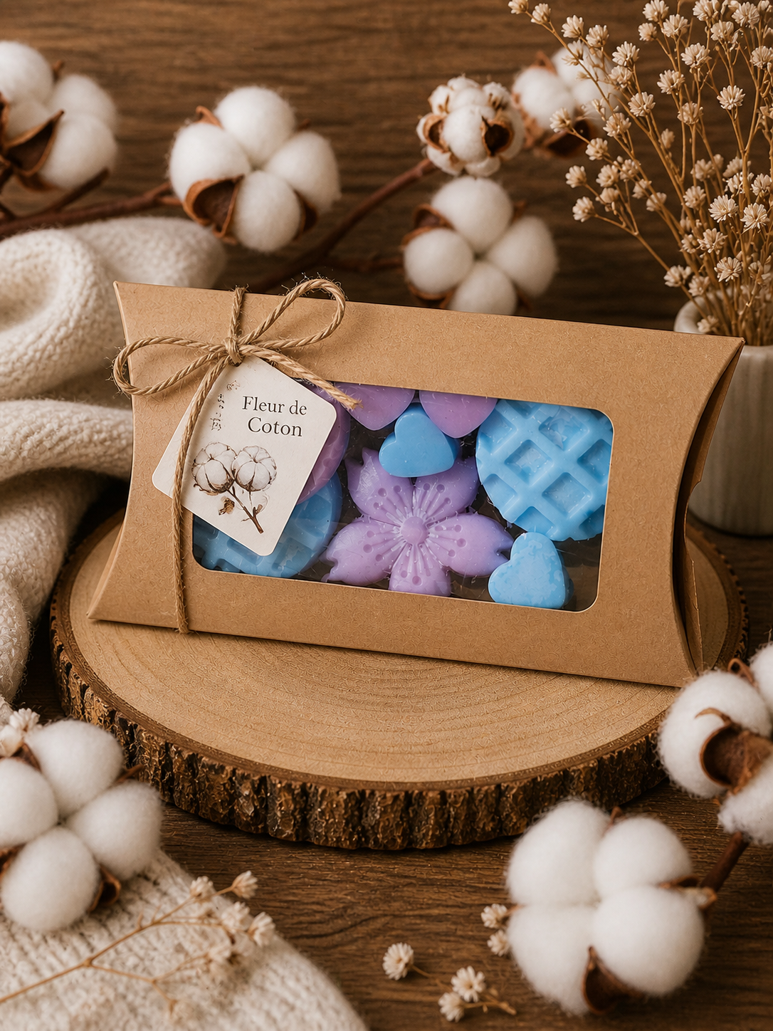 ✨ Coffret Fondants Parfumés – Fleur de Coton ✨